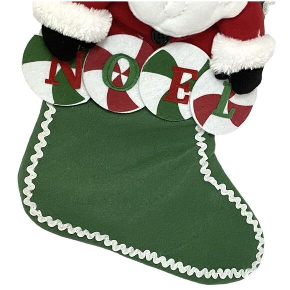 3D Santa Noel Christmas Holiday Stocking 17" Christmas Eve Santa's Best NEW - Picture 3 of 9